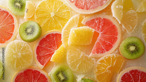 citrus fruit background photo