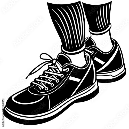 Person wearing athletic shoes