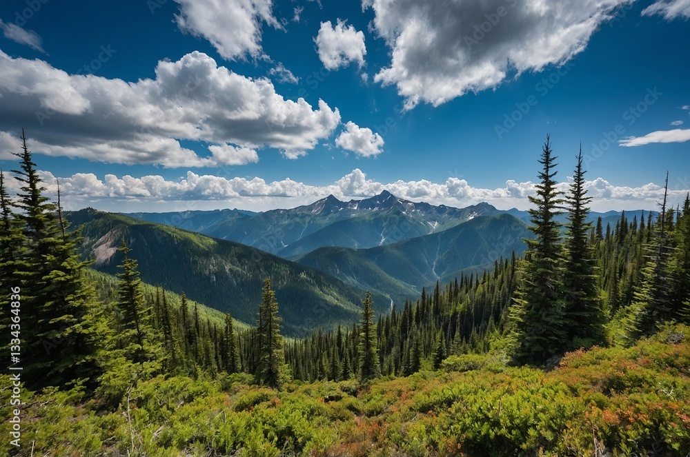 mountain landscape with clouds mountain landscape with clouds
