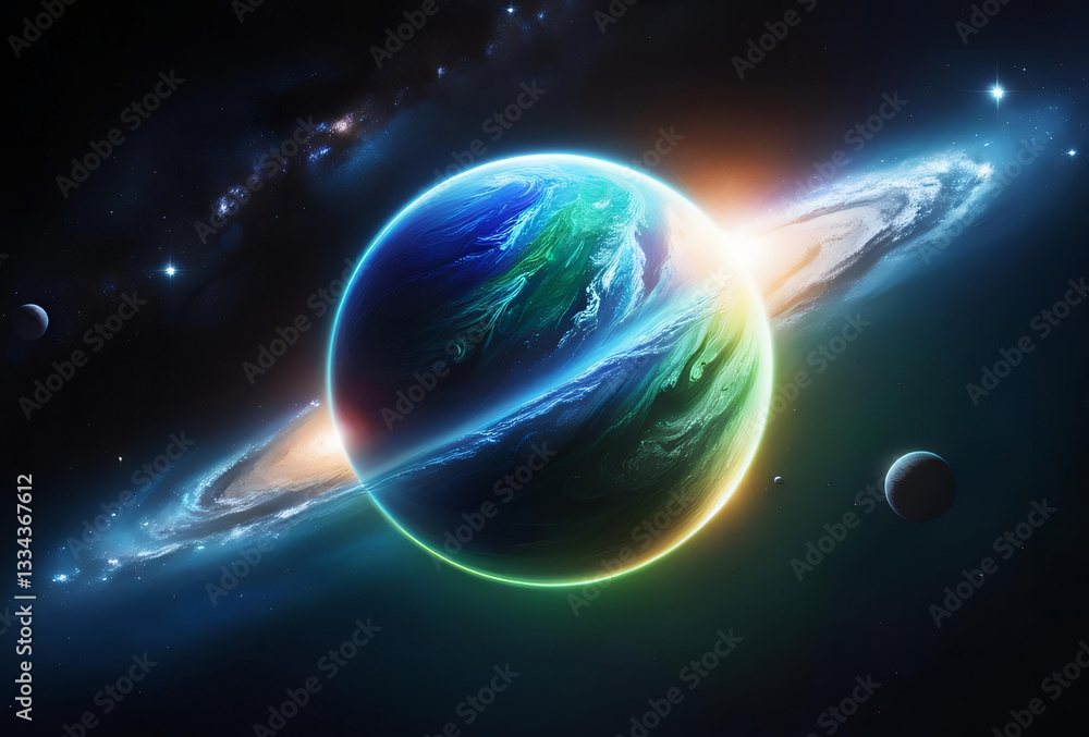 Fototapeta premium planet in space