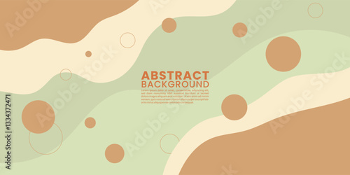 Minimalist Abstract Wavy Background in Earth Tones Nature Inspired Design