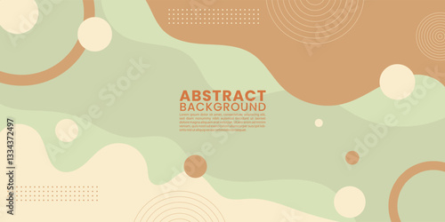 Minimalist Abstract Wavy Background in Earth Tones Nature Inspired Design