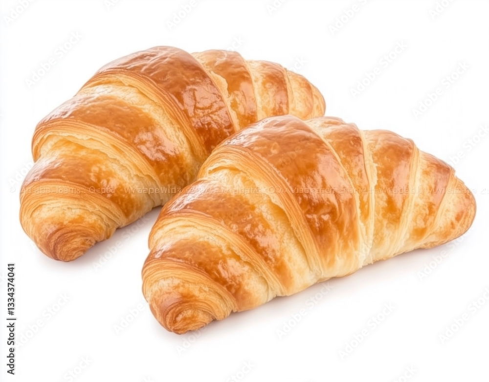 Fresh croissant isolated on white background Fresh croissant isolated on white background