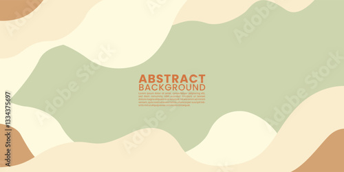 Minimalist Abstract Wavy Background in Earth Tones Nature Inspired Design