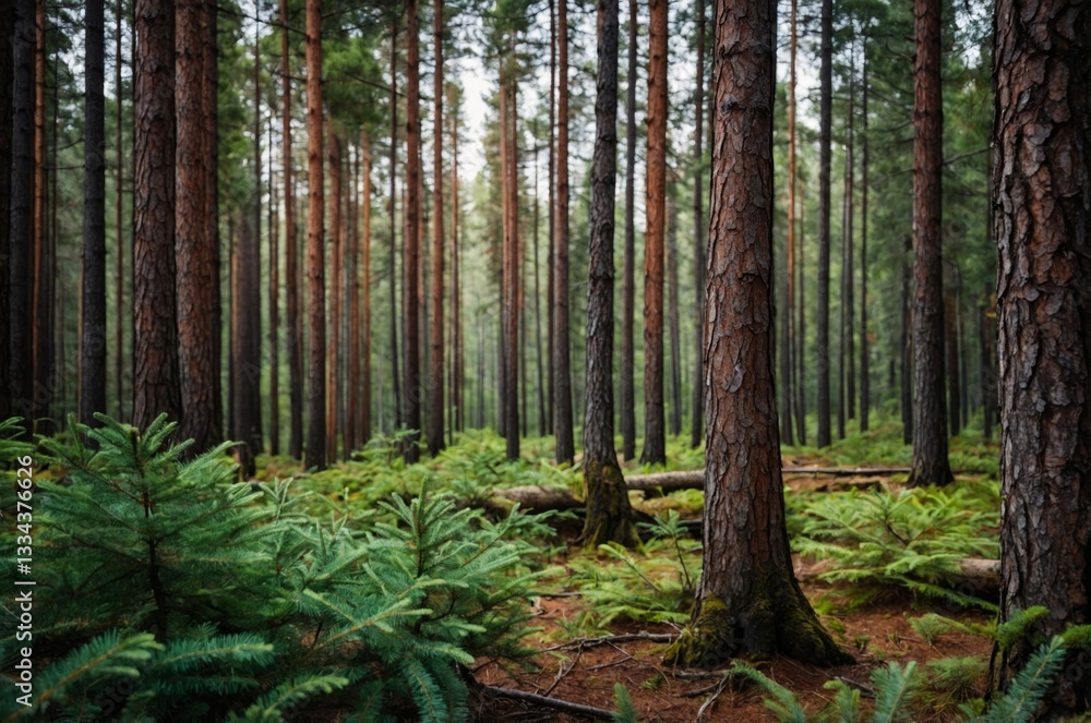 Fototapeta premium autumn forest in the mountains