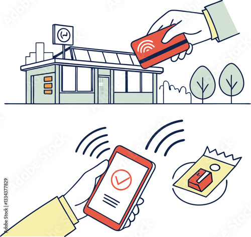 Digital payment and contactless transaction concept