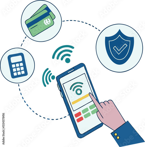 Digital payment and contactless transaction concept