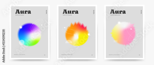 Spiritual Aura Color Wall Art. Mystical Energy & Vibrant Abstract Poster