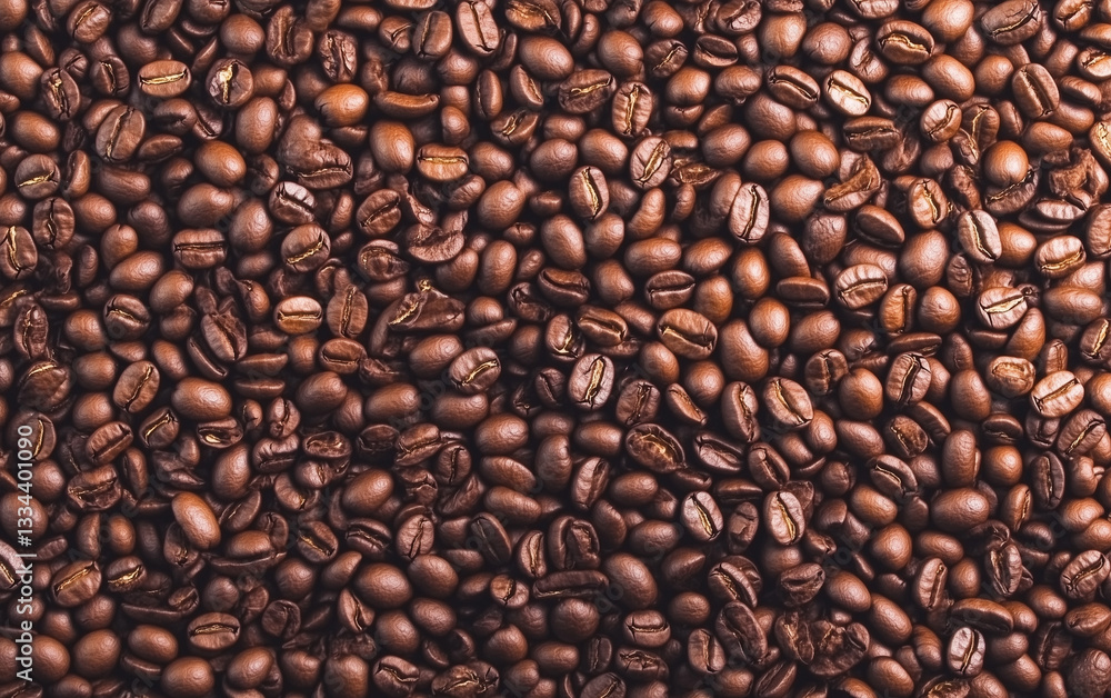 Fototapeta premium Roasted coffee beans background