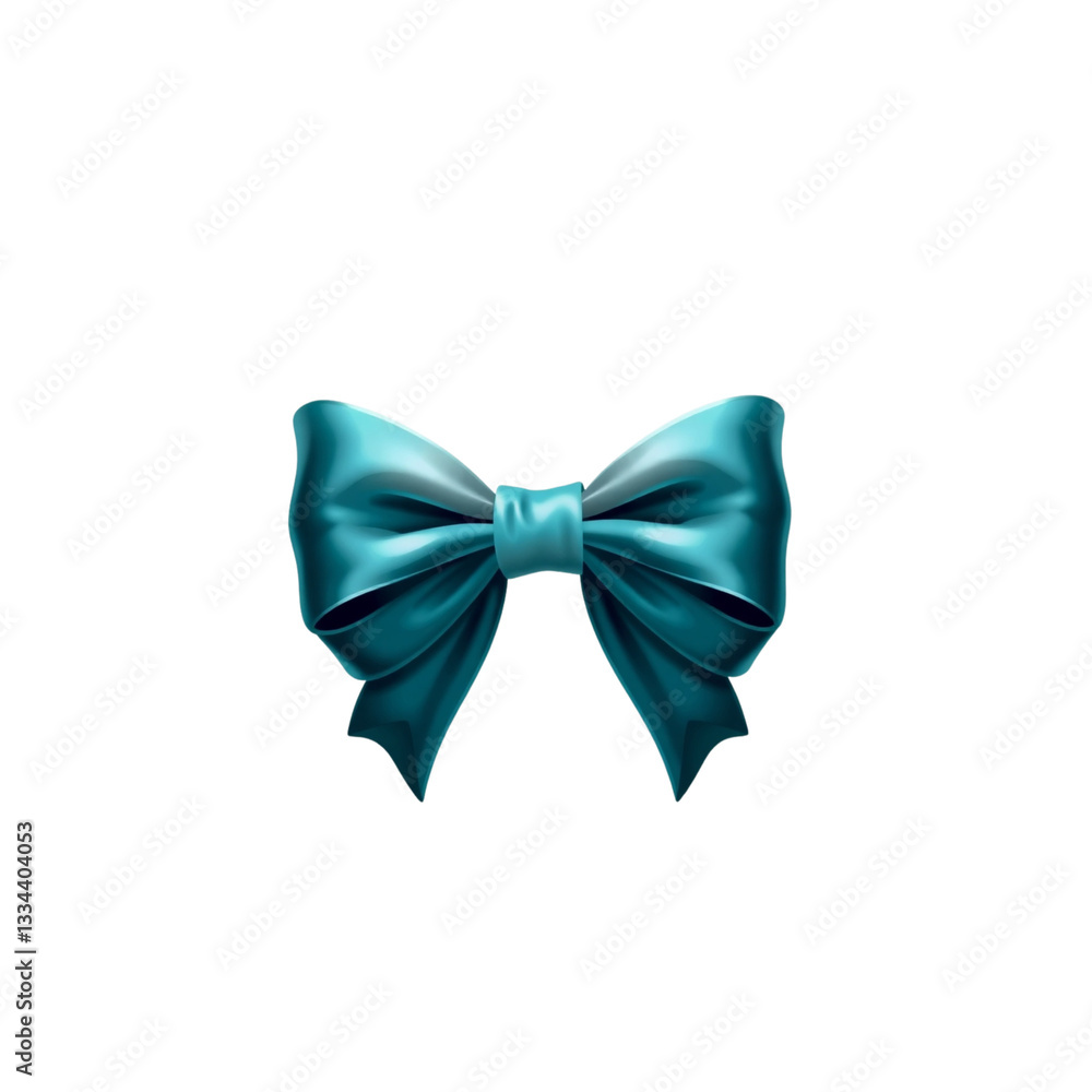 teal ribbon bow tie on transparency background, decorative element for celebration and invitation card to shows feeling of happiness teal ribbon bow tie on transparency background, decorative element for celebration and invitation card to shows feeling of happiness