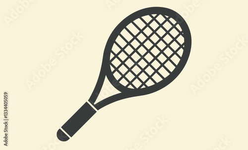 Tennis racket silhouette icon, Tennis racket vector icon, Tennis racket silhouette vector, Tennis icon 
