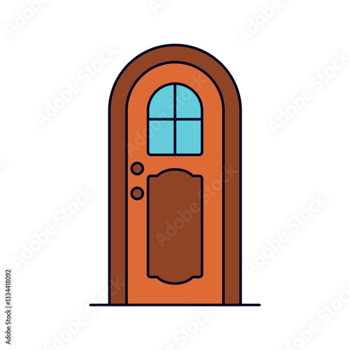 vintage door Illustration