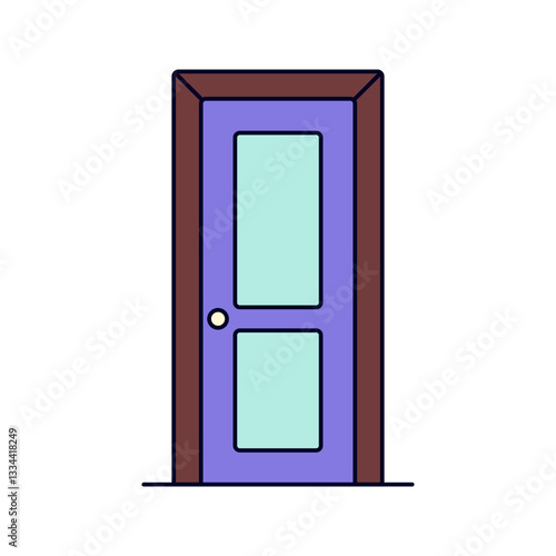 purple door Illustration
