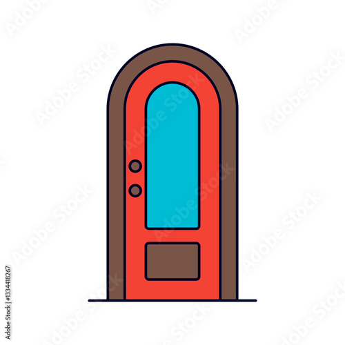 round door Illustration