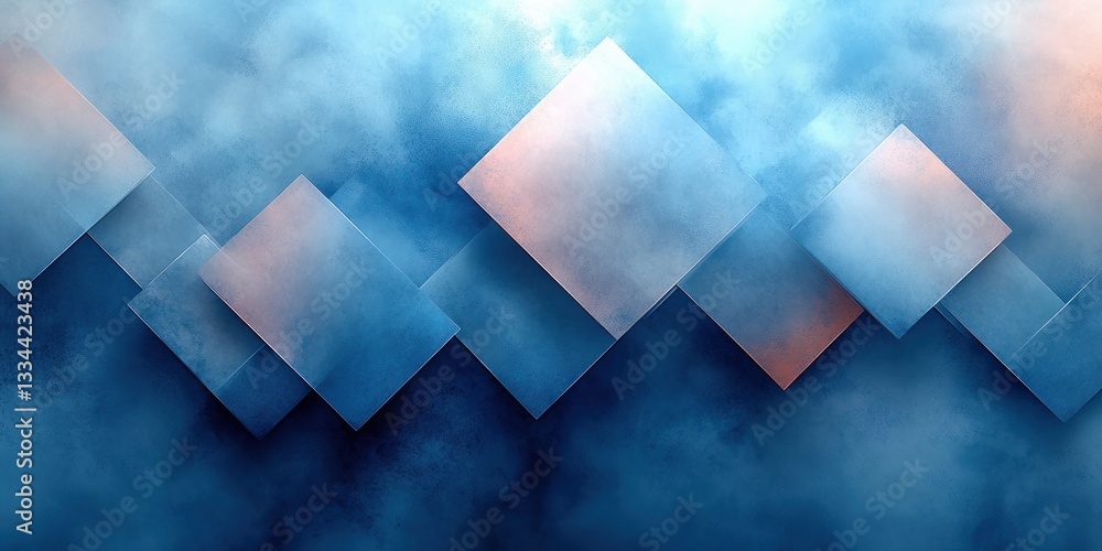 Abstract Blue Geometric Background with Pastel Tones and Rectangles for Modern Digital Art and Business Design Abstract Blue Geometric Background with Pastel Tones and Rectangles for Modern Digital Art and Business Design