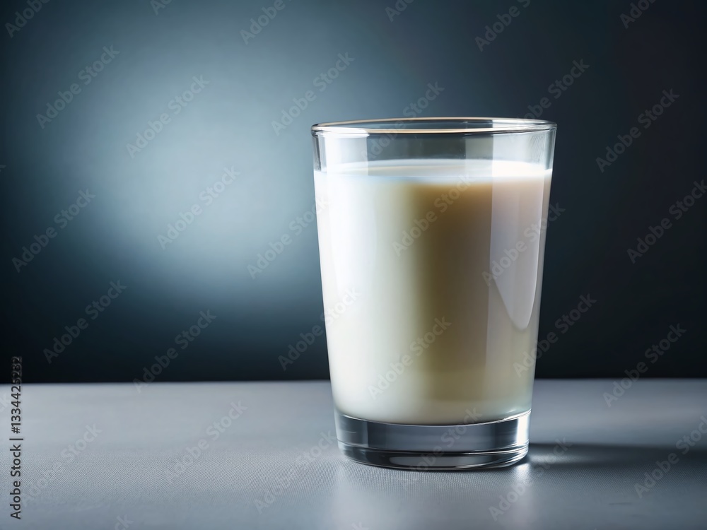 Creamy Milk Macro Photography: Smooth Texture, Gray Background Creamy Milk Macro Photography: Smooth Texture, Gray Background