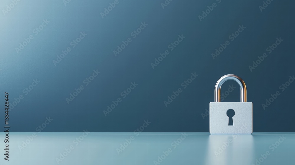 A close-up of a sturdy padlock placed on an aged wooden table with natural lighting effects A close-up of a sturdy padlock placed on an aged wooden table with natural lighting effects