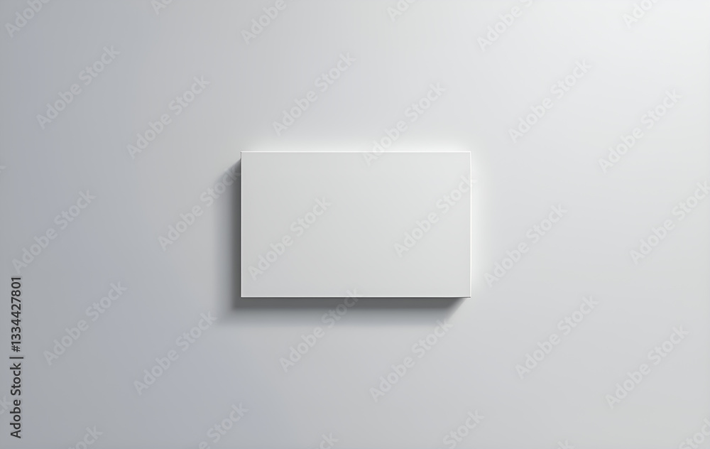 Simple and Elegant Business Card Mockup on a Light Wall Simple and Elegant Business Card Mockup on a Light Wall