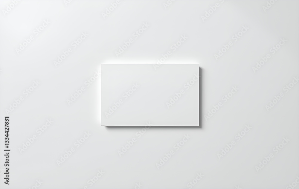White Business Card Design Mockup for Presentations White Business Card Design Mockup for Presentations
