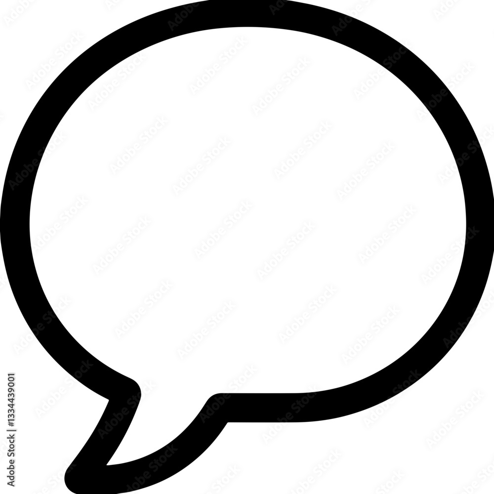 Empty speech bubble icon, simple design, minimalist illustration, copy space
Empty speech bubble icon, simple design, minimalist illustration, copy space