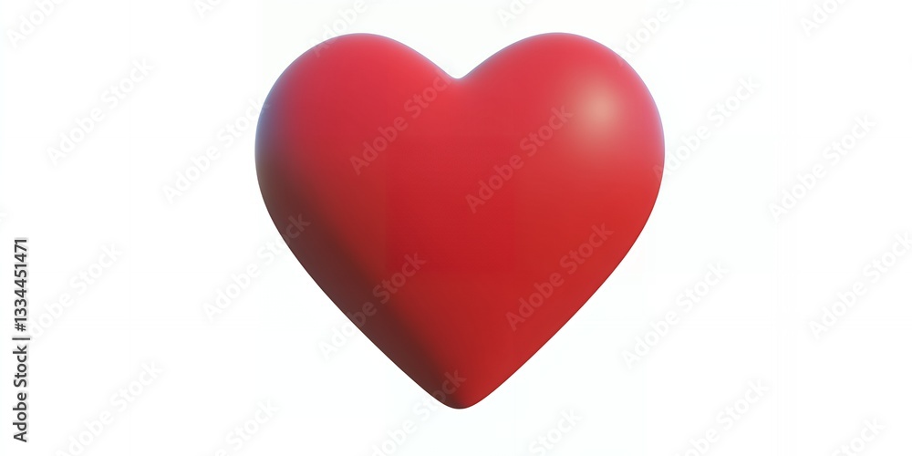 Realistic 3D Render of a Red Heart Shape Perfect for Valentine s Day or Love Concepts Realistic 3D Render of a Red Heart Shape Perfect for Valentine s Day or Love Concepts