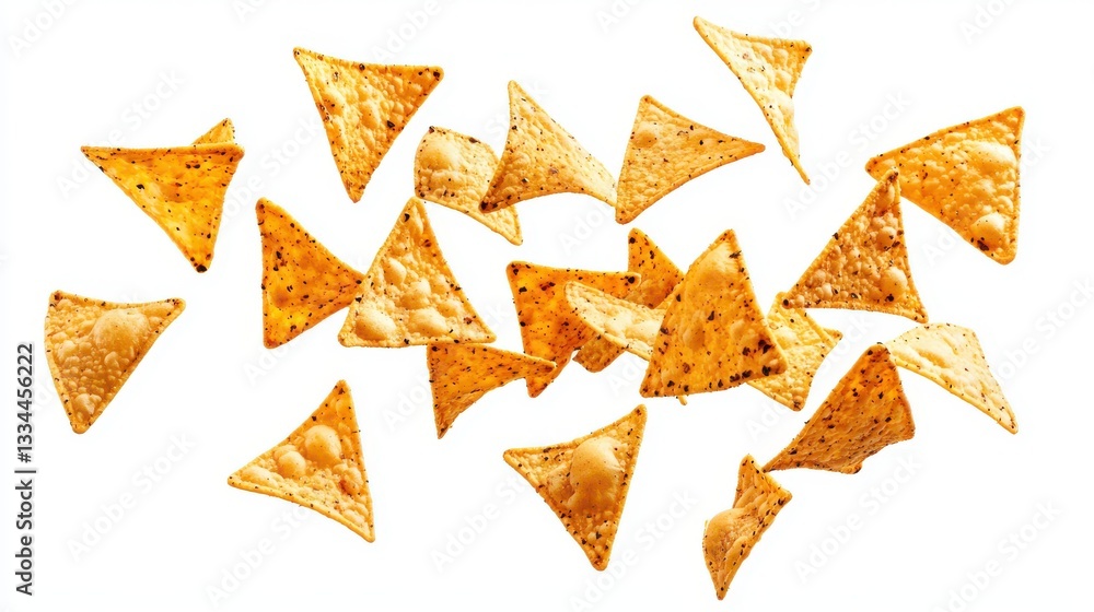 Obraz premium corn flakes on a white background