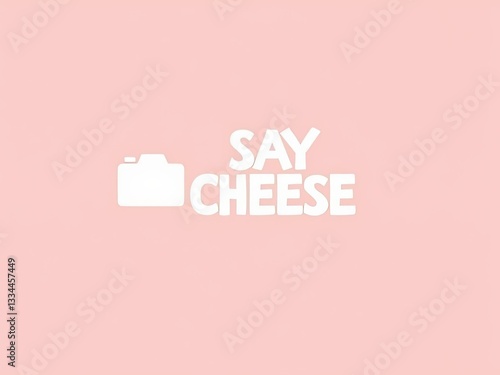 Playful Say Cheese Graphic for Photography Themes