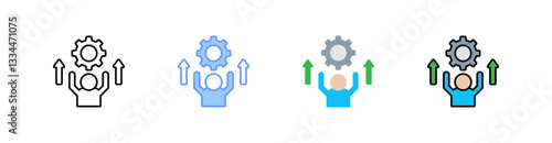 Project Governance Multistyle Icon Sheet