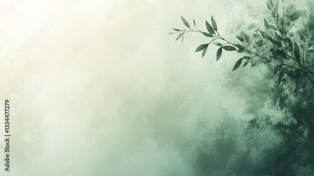 High Definition Light Green Background with Tree Shadows and Hazy Feeling Large White Space High Definition Light Green Background with Tree Shadows and Hazy Feeling Large White Space