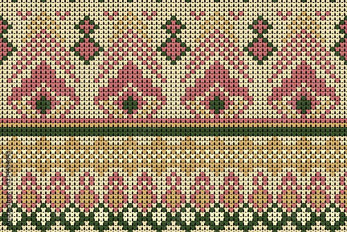 Pink Winter Holiday Seamless Knitted Pattern , Soft rhombus argyle knitting texture geometric vector seamless, chevron stripes knitting