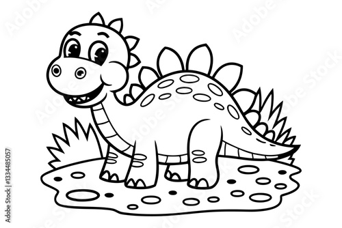Funny alligator hand drawn for kids' page Cute  Cartoon Icon Illustration. Animal Hero Icon Concept Isolated. Flat Cartoon Style