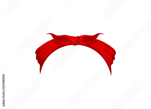 This red headband features a stylish bow design, ideal for those who love fashion and accessories.