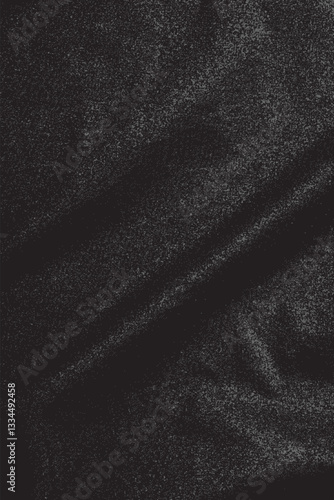 Waving fabric texture, vector overlay. Get an aesthetic and retro look to your work.