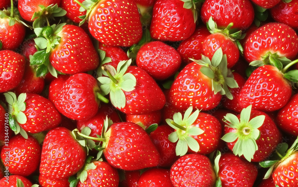 Red ripe Strawberries background berry harvest Red ripe Strawberries background berry harvest