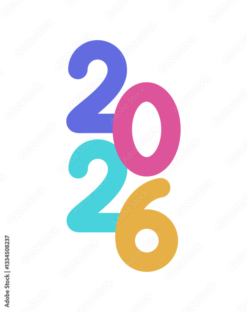 . new year 2026 number vector illustration isolated on white background new year 2026 number . new year 2026 number vector illustration isolated on white background new year 2026 number