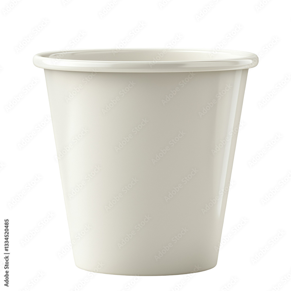 white plastic cup isolated white plastic cup isolated