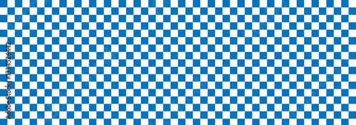 Blue and white checkerboard background. Abstract checkered chessboard. Vector element. Checkerboard seamless vector illustration. Retro mosaic floor. Vector illustrator