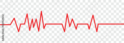 Heart pulse icon symbol. Cardiogram line icon, sign. Heartbeat line icon. Pulse rate monitor. Life line icon vector. Vector illustration.
