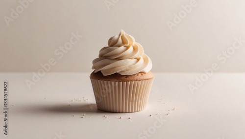 Vanilla Cupcake with Swirled Buttercream Frosting
