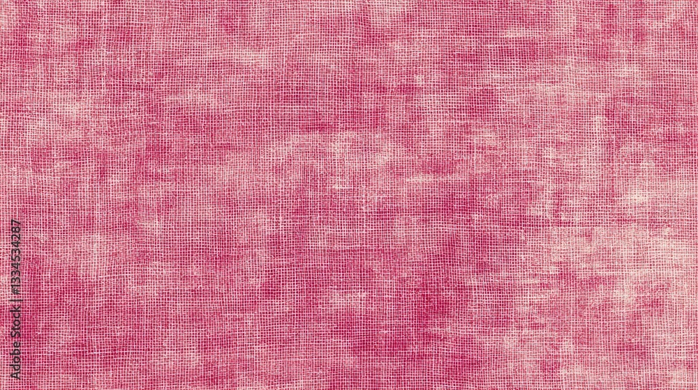Fototapeta premium Pink textured fabric background. Ideal for websites, cards, and crafting projects needing a subtle, textured backdrop.