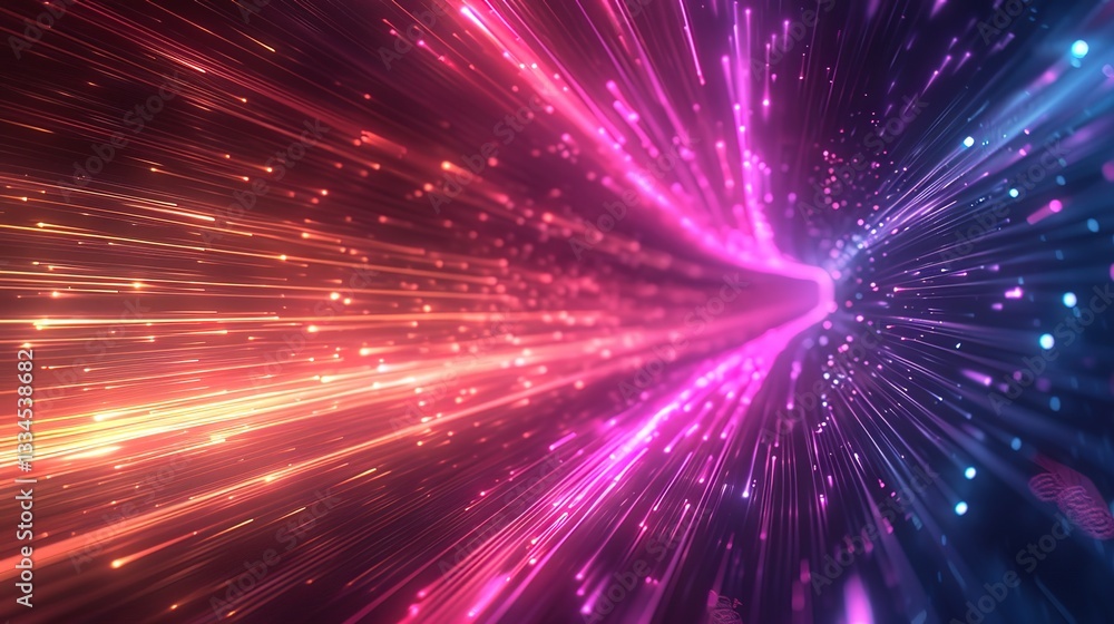 Fototapeta premium Exploring the Allure of Technology Line Radial Backgrounds: A Visual Dive