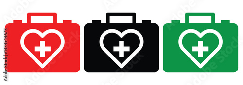 First Aid sign Icon symbol. Medicine Emergency sign. Flat design. Vector. Isolated.