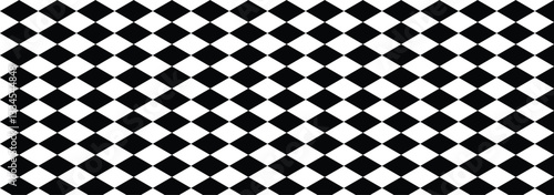 Seamless diamonds pattern. Seamless harlequin pattern-black and white. Geometric texture. Black diamond shape pattern 