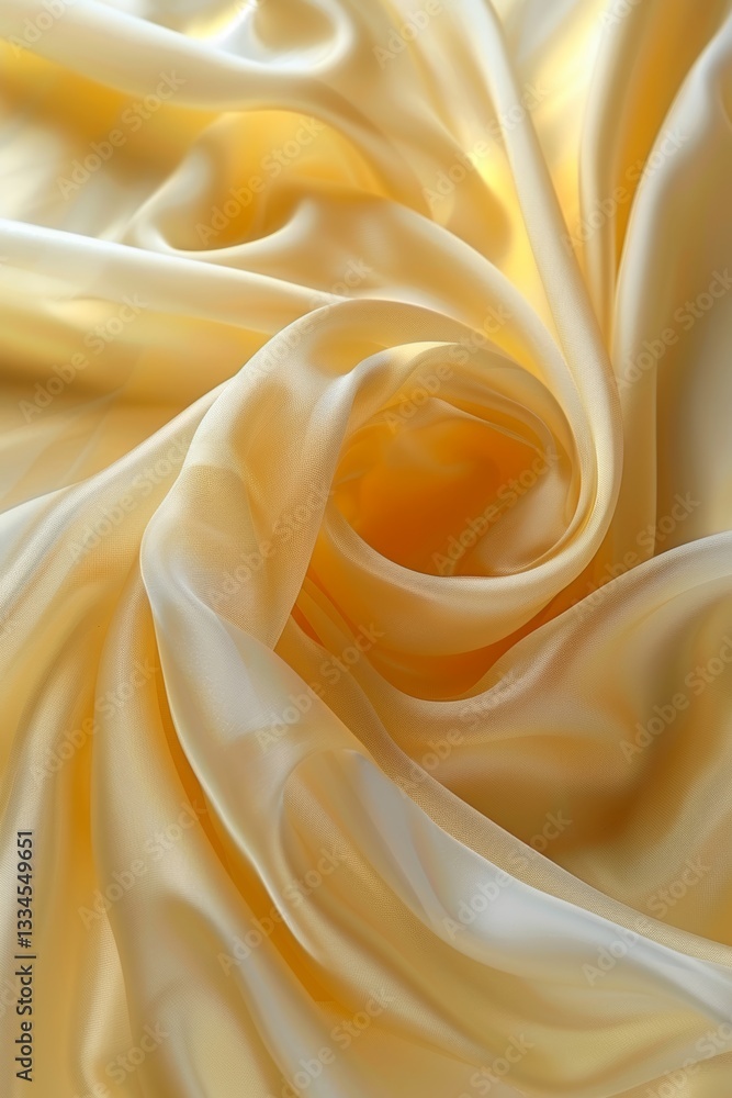 Obraz premium Light yellow silk background with high-end simplicity and raw texture