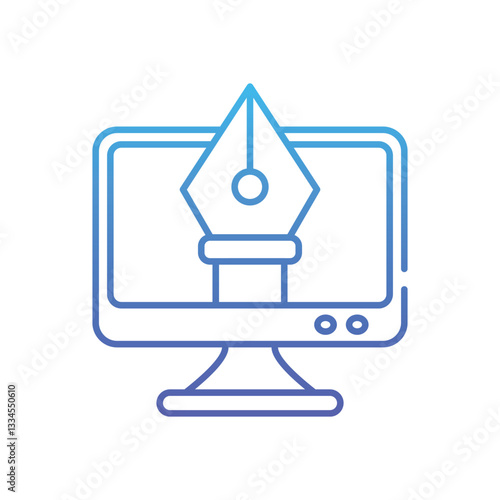 Digital Art Vector icon