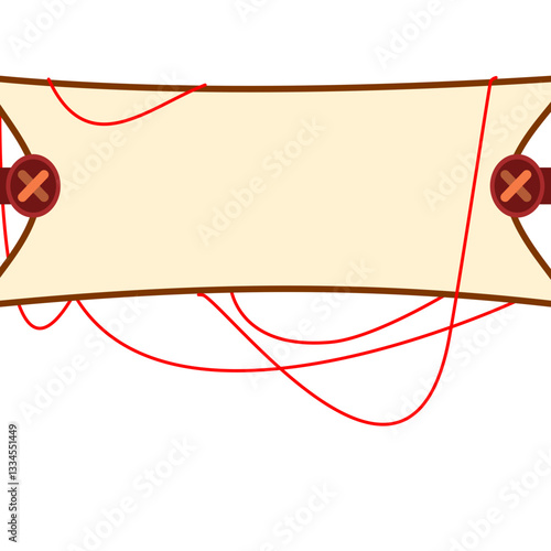 vector illustration of an abstract background with red strings