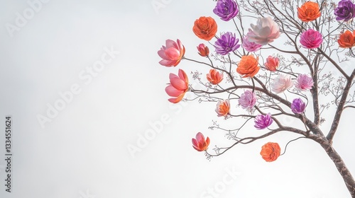 Colorful Blossom Tree  Mental Health  Self Care  Positive Thinking