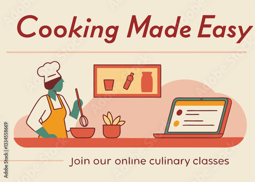 cooking online classes vector 
