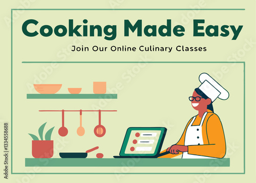 cooking online classes vector 