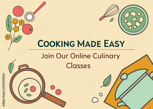 cooking online classes vector 